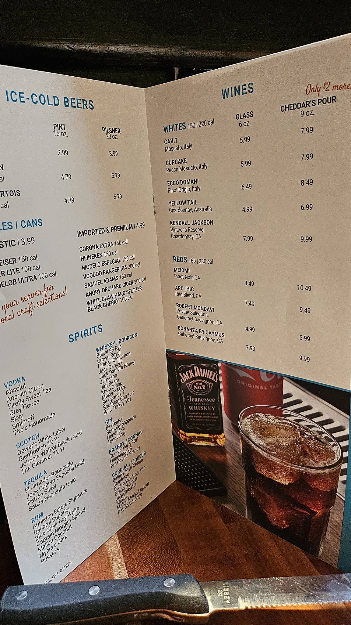 Cheddar's Scratch Kitchen меню