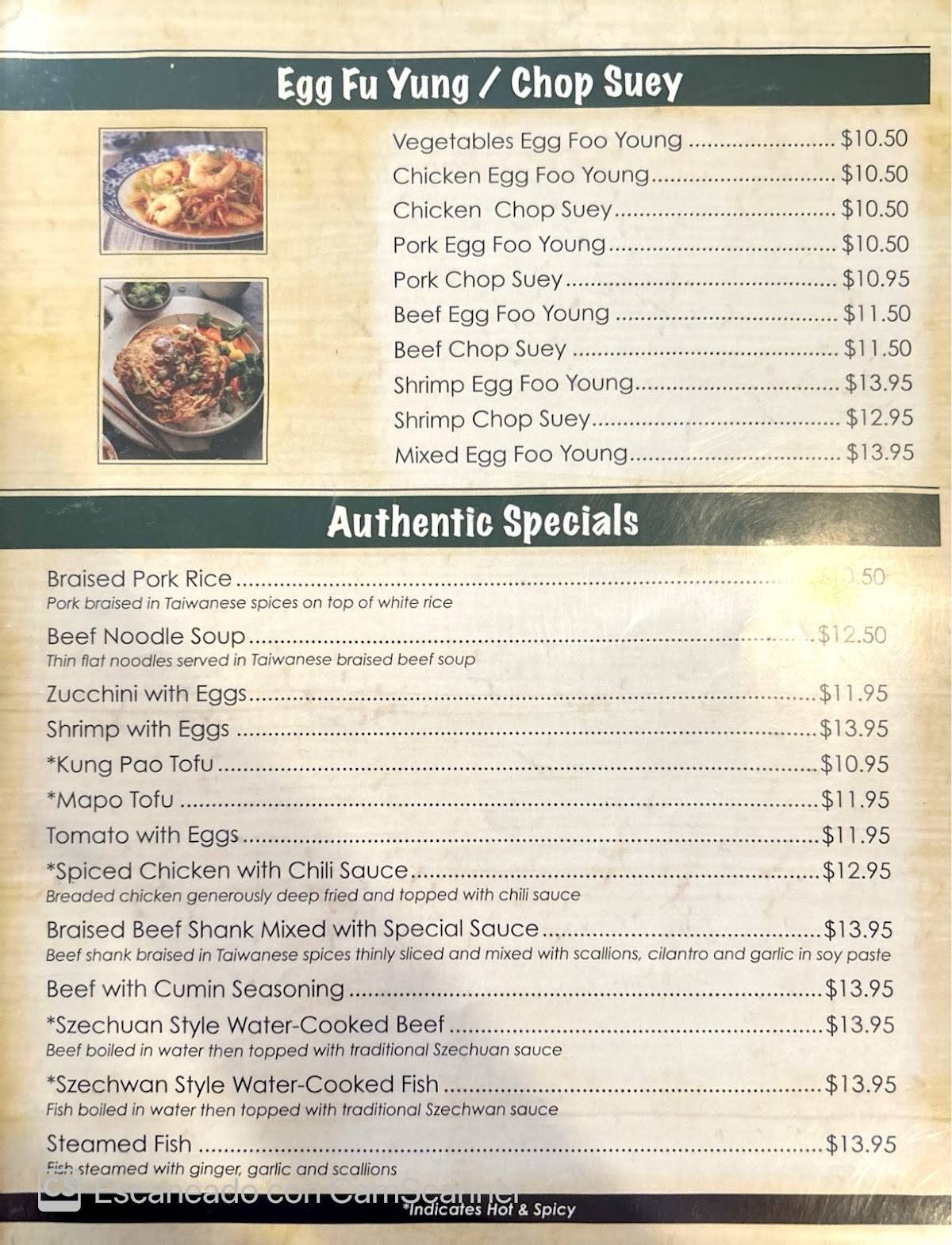 Chef Chu's Chinese меню