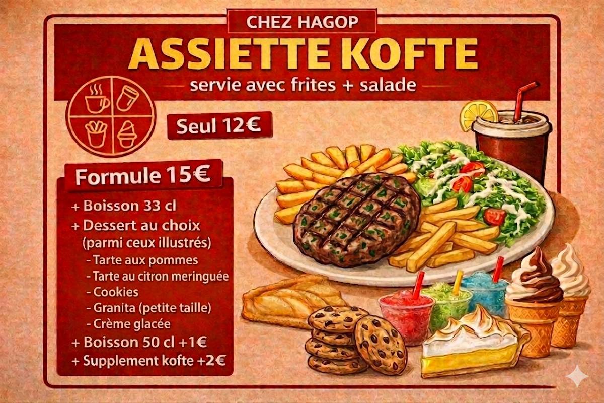 Chez HAGOP меню