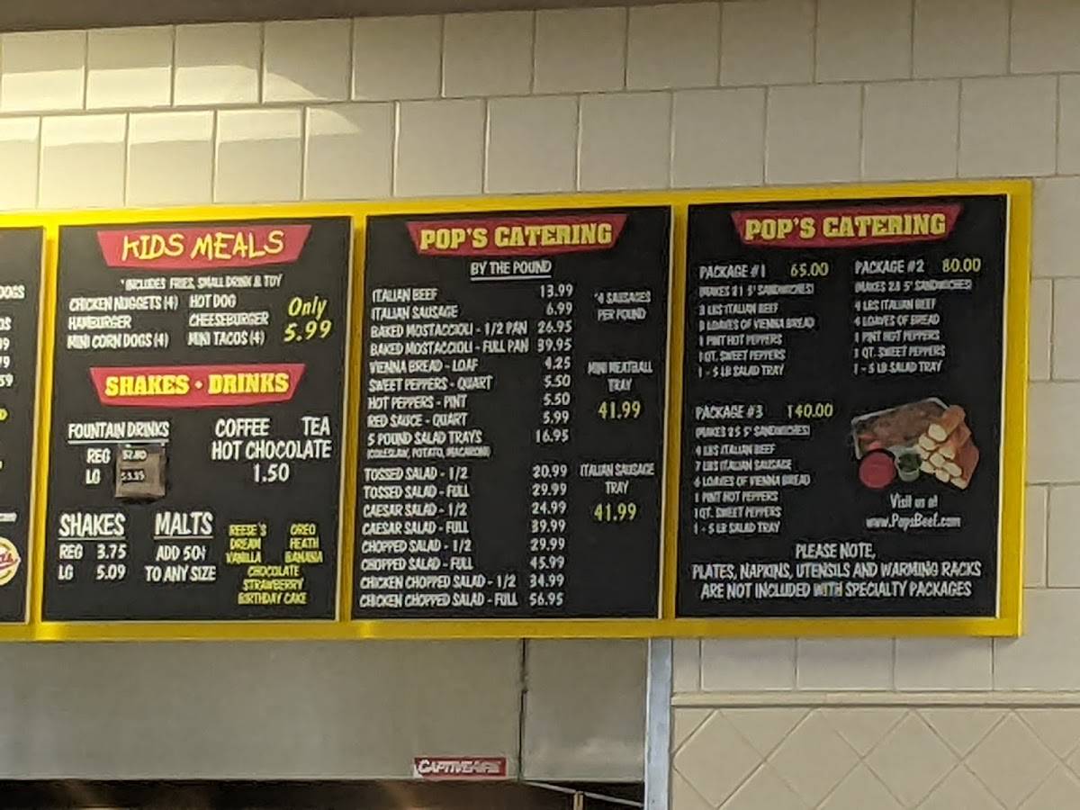 Pop's Italian Beef & Sausage меню