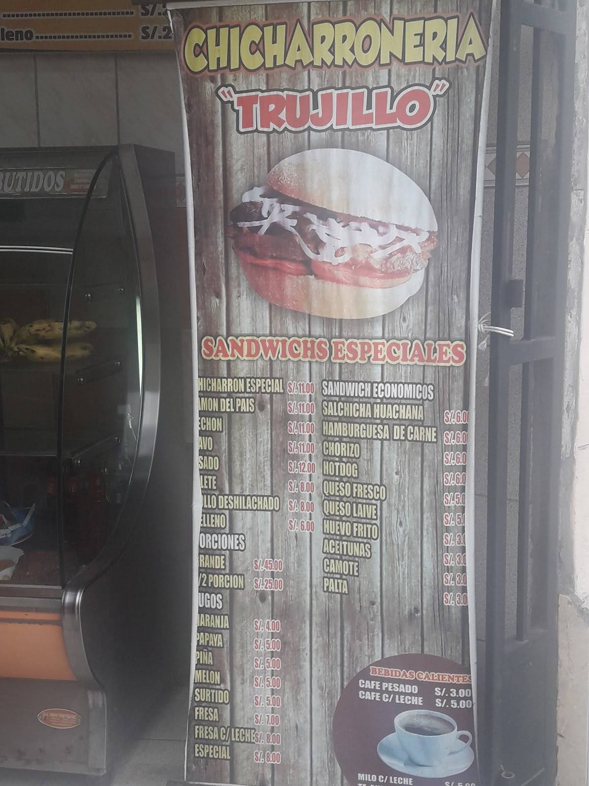 Chicharroneria Trujillo меню
