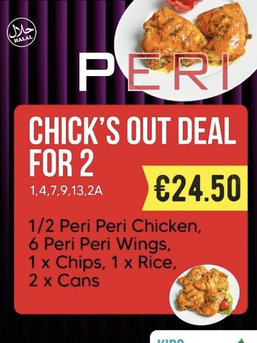 Chick's Out меню