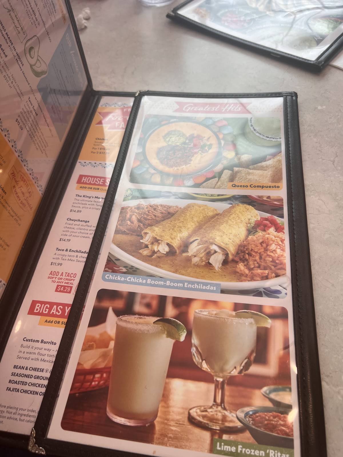 Chuy's меню