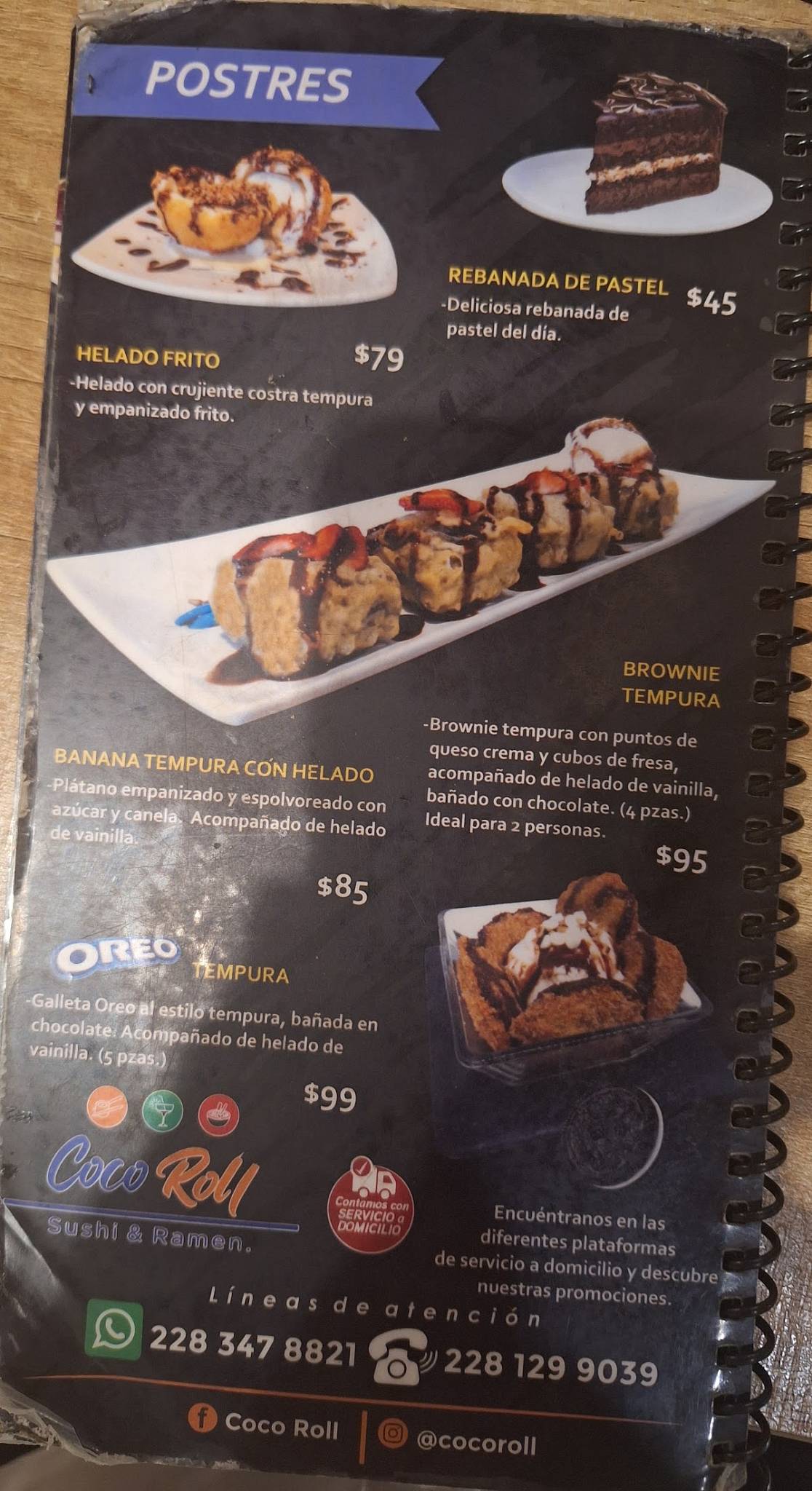 Coco Roll - Sushi & Ramen Coatepec меню
