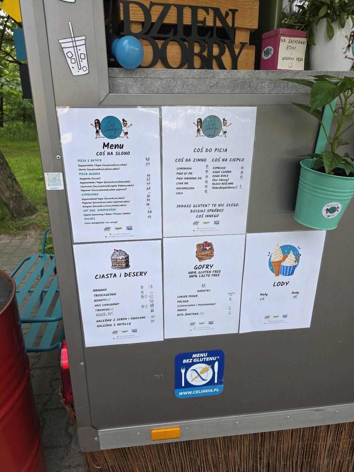 Coś Innego меню