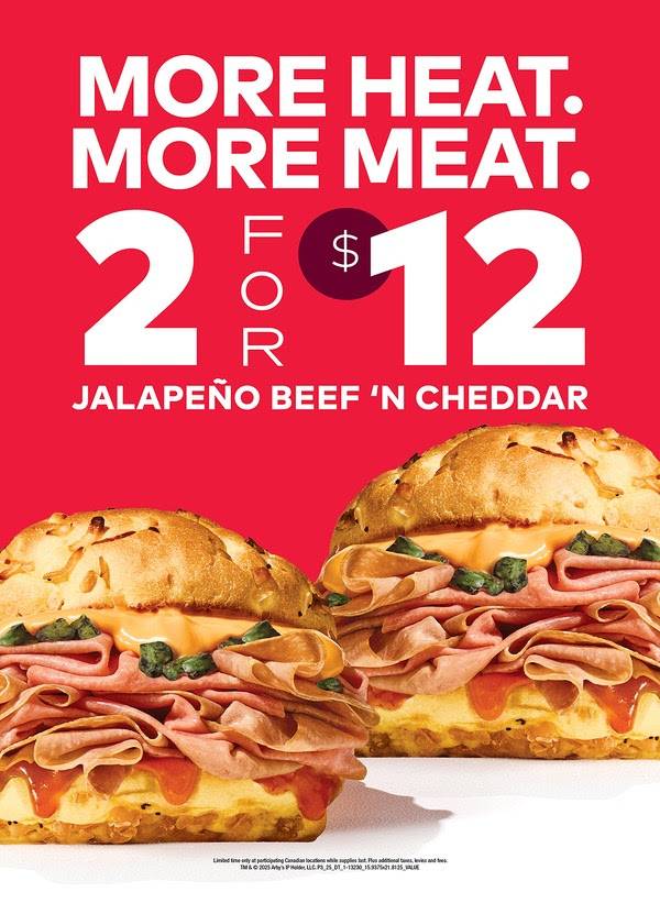 Arby's меню