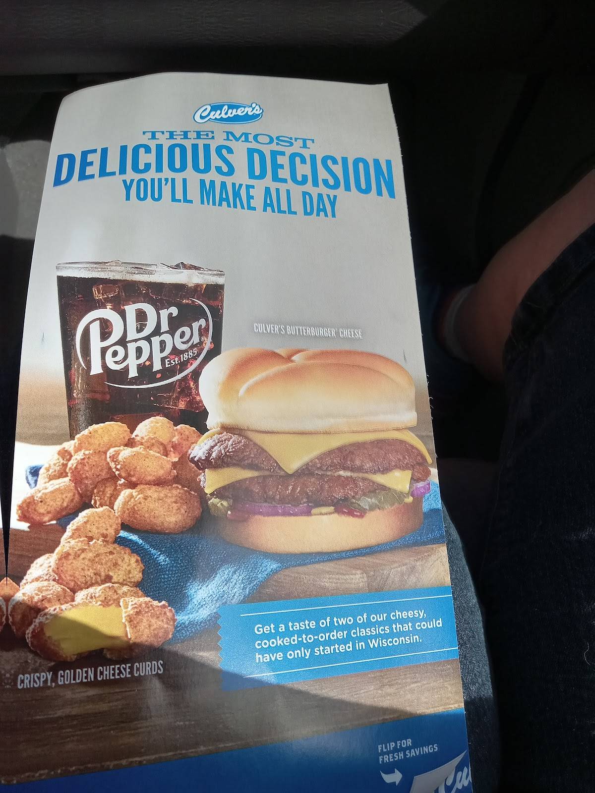 Culver’s меню