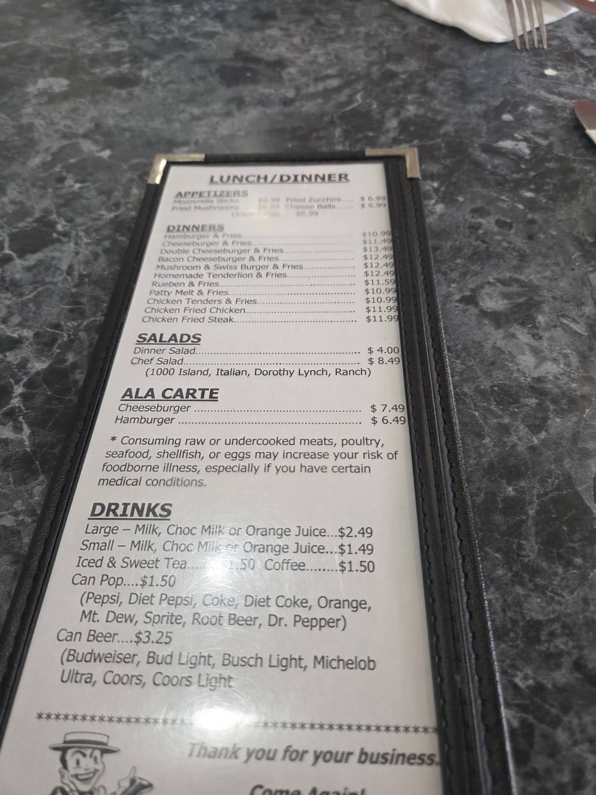 Decarlo Diner меню