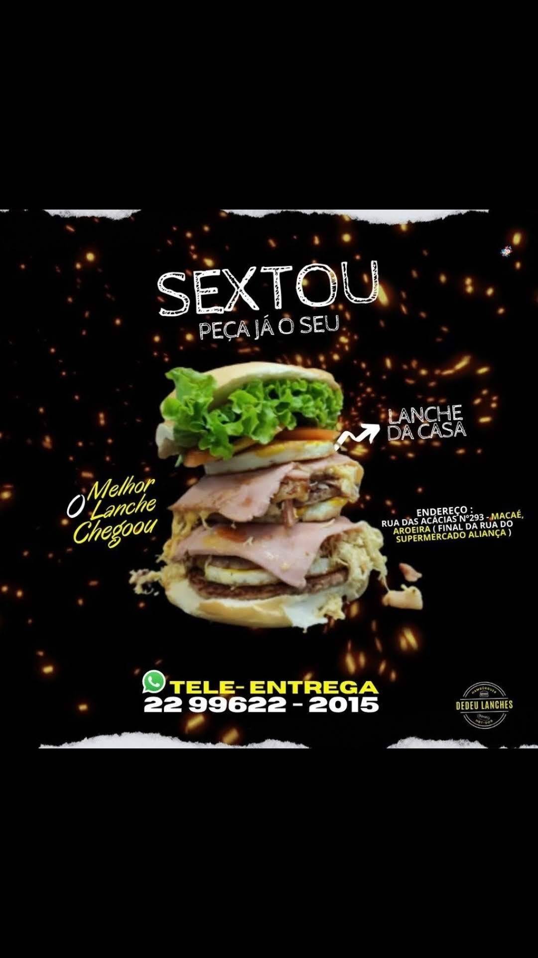 Dedeu.Lanches o Legítimo меню