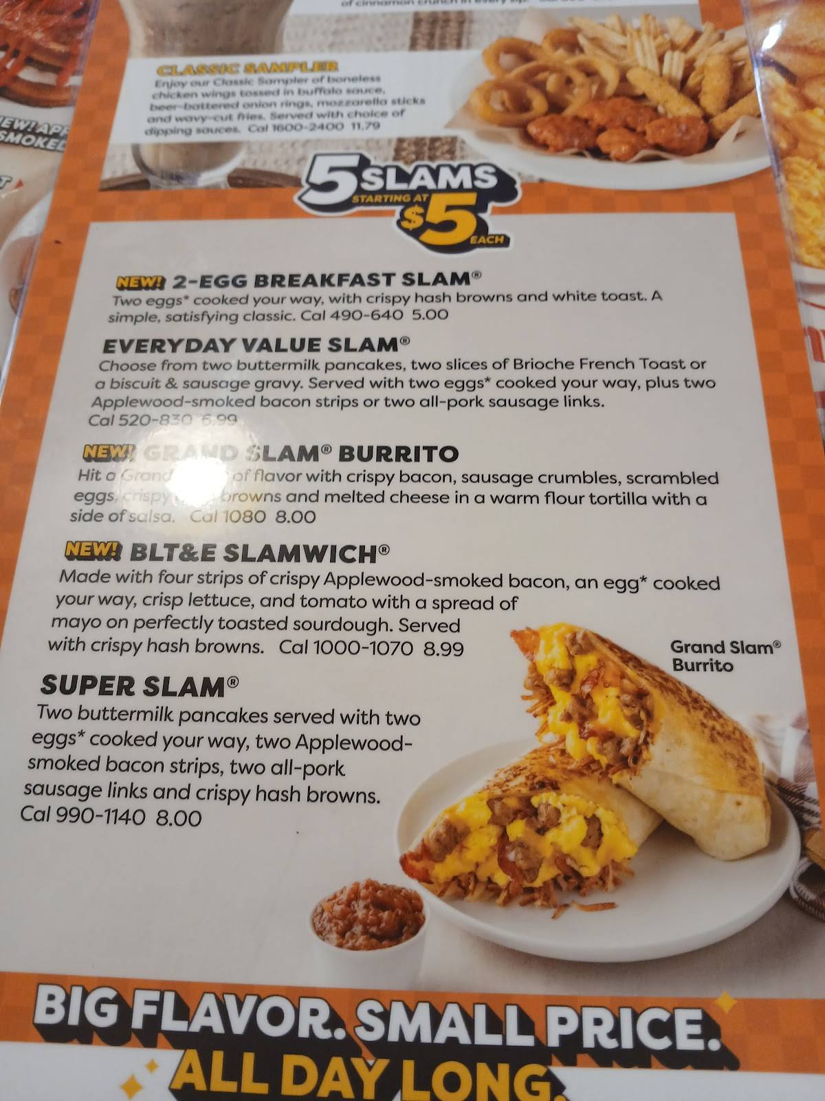 Denny's Restaurant меню