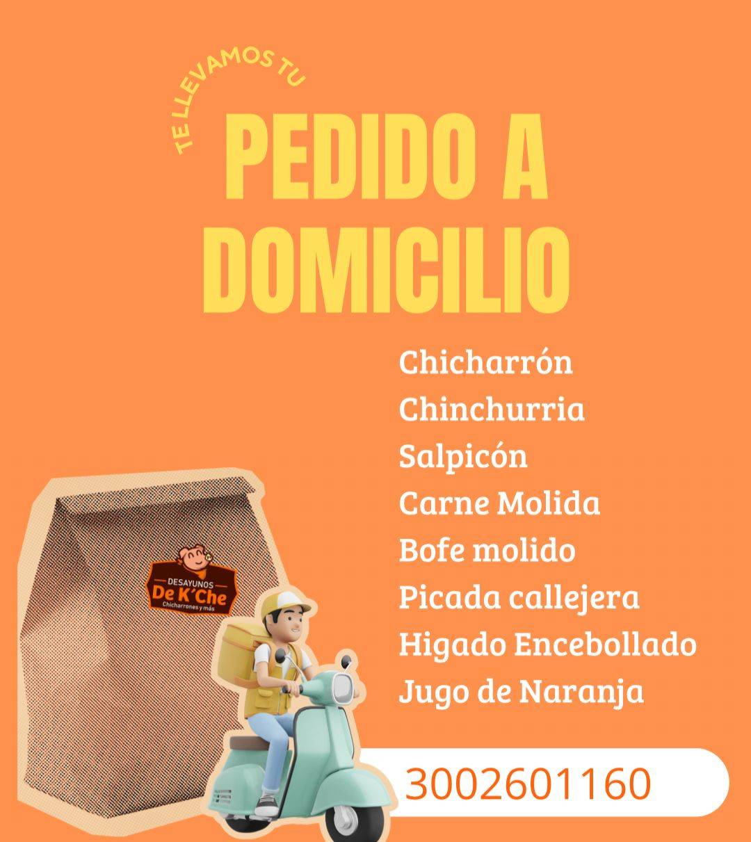 Desayunos D'kche меню