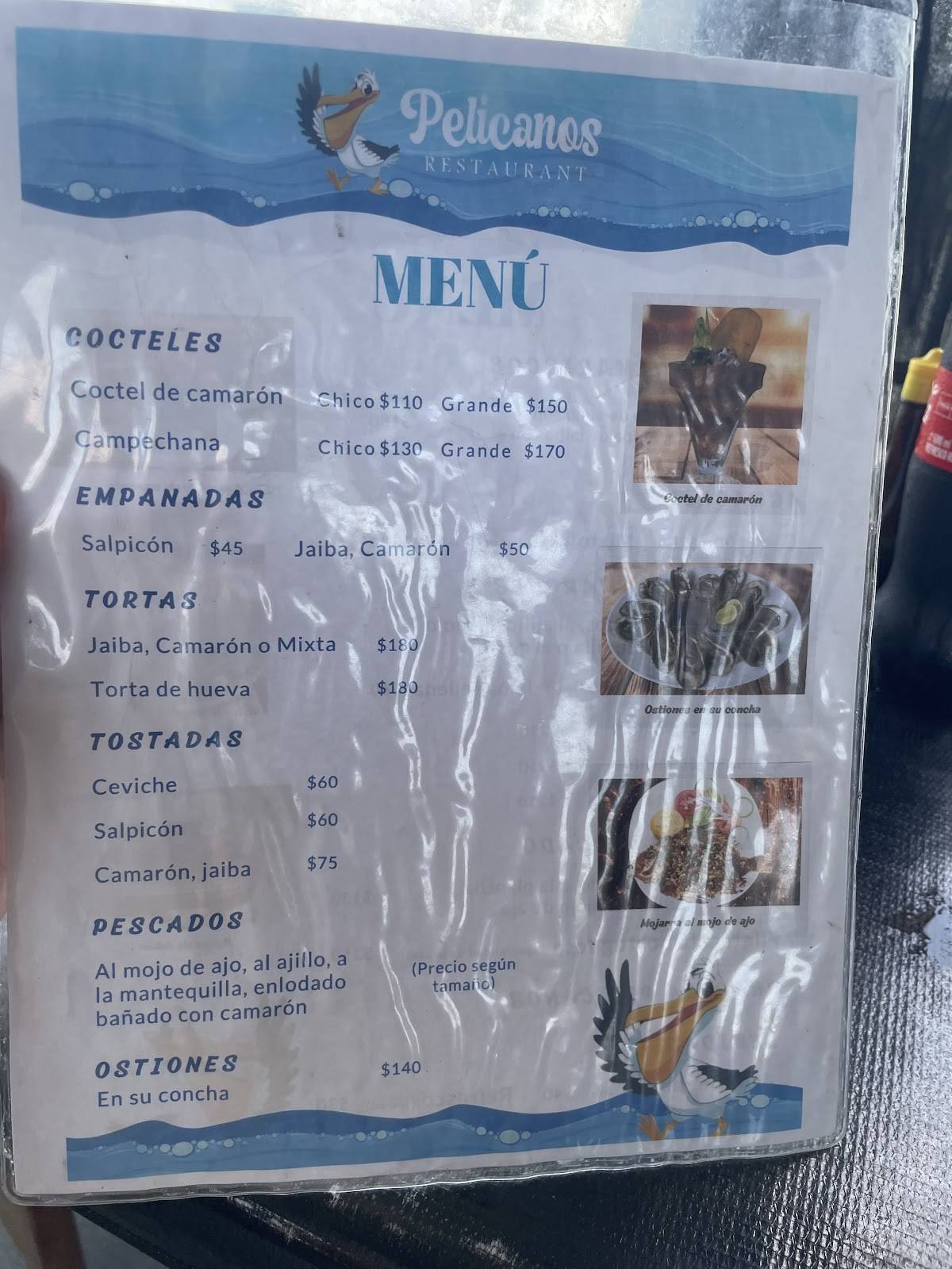 EL PELICANO меню