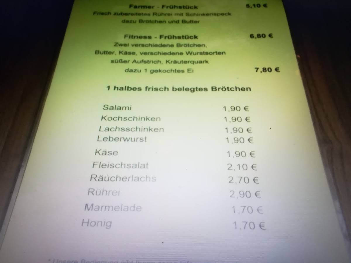 Eiscafe im Südringcenter меню