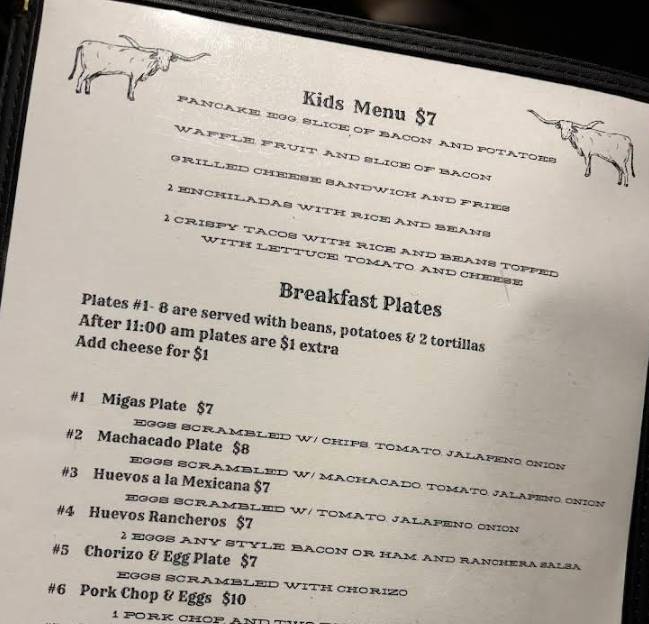 El Rodeo's Tex-Mex меню