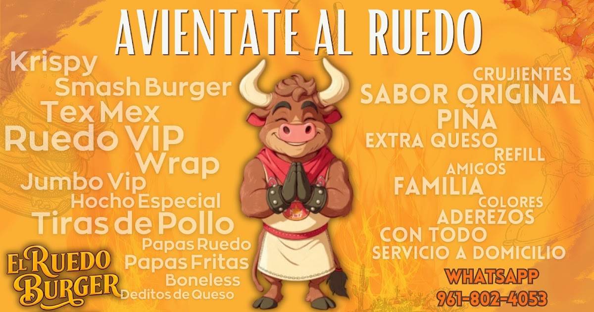 El Ruedo Burger меню