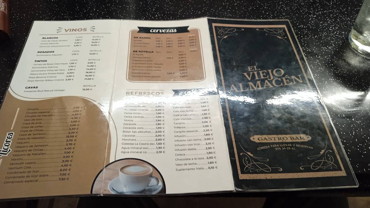 El Viejo Almacén меню