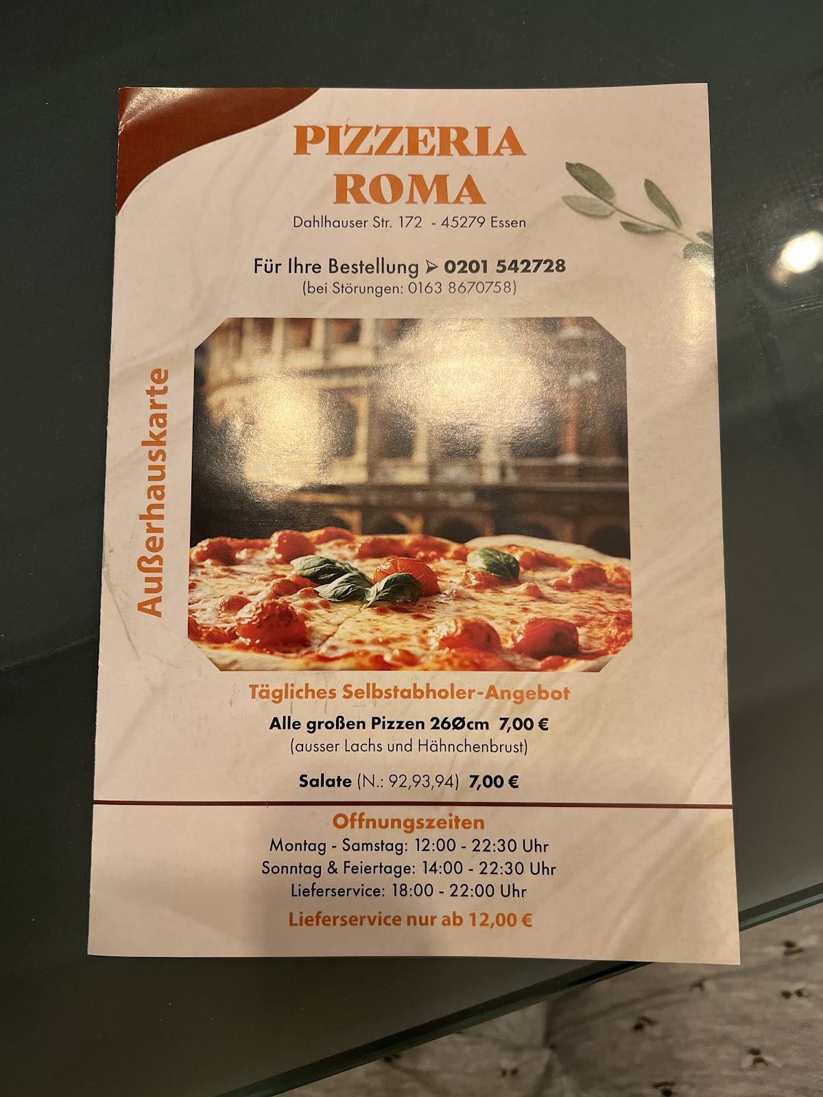 Pizzeria Roma меню