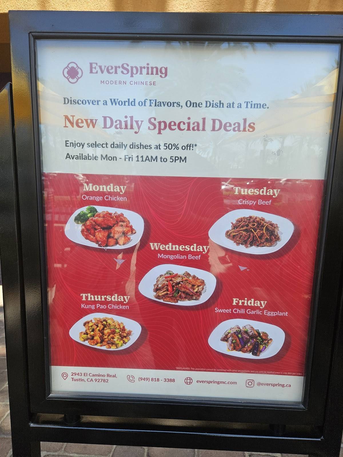 EverSpring Modern Chinese меню