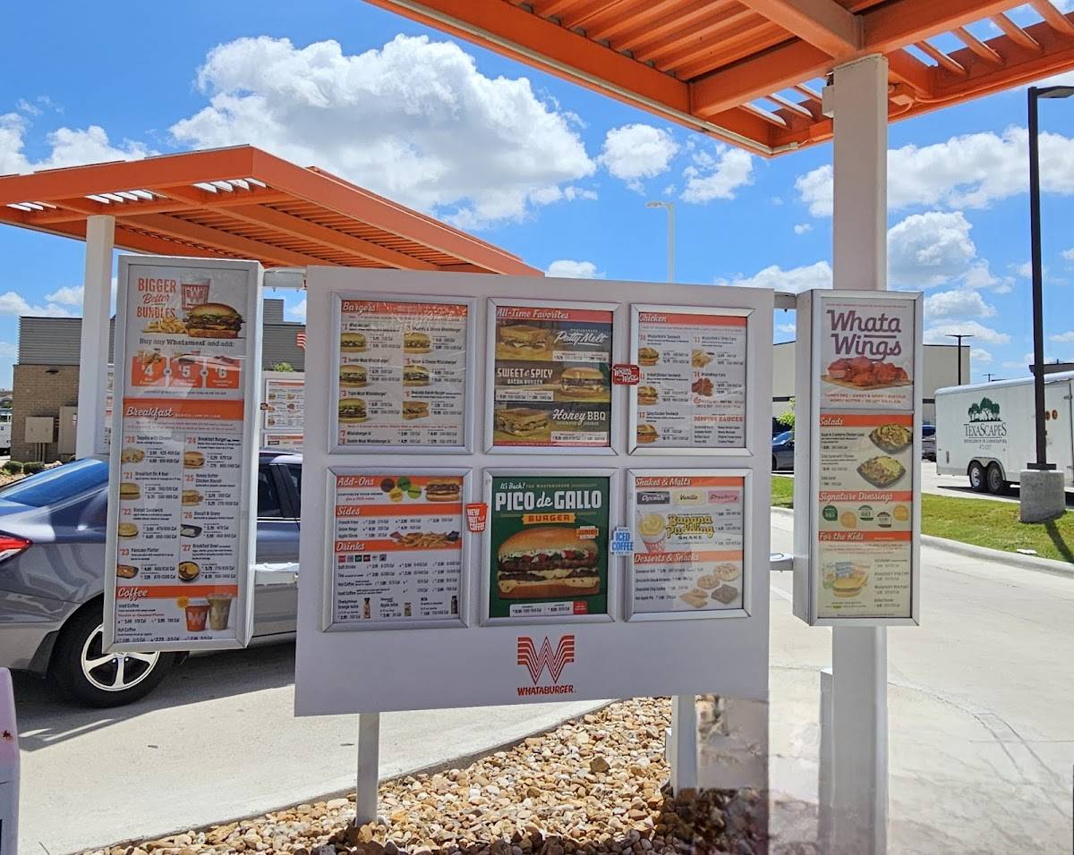 Whataburger меню