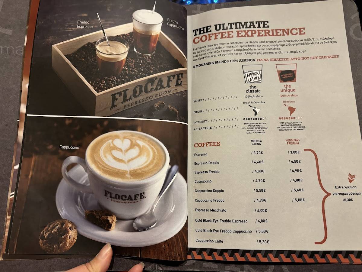 Flocafe Espresso Room Smart Park меню