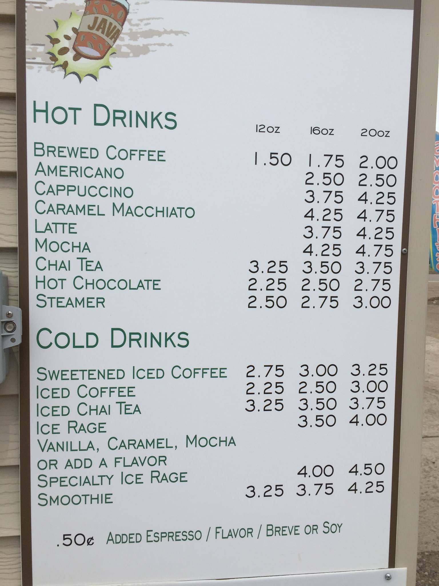 Frackin Java меню