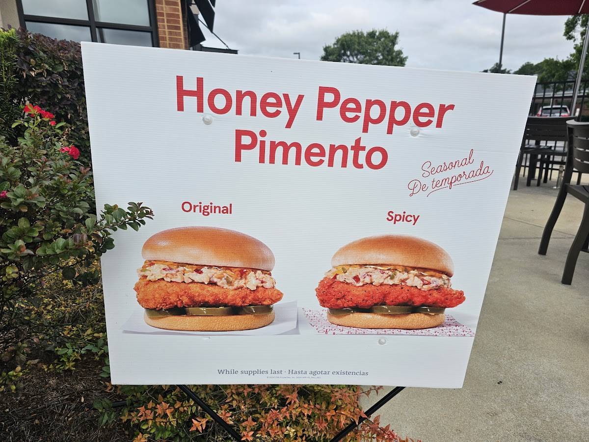 Chick-fil-A меню