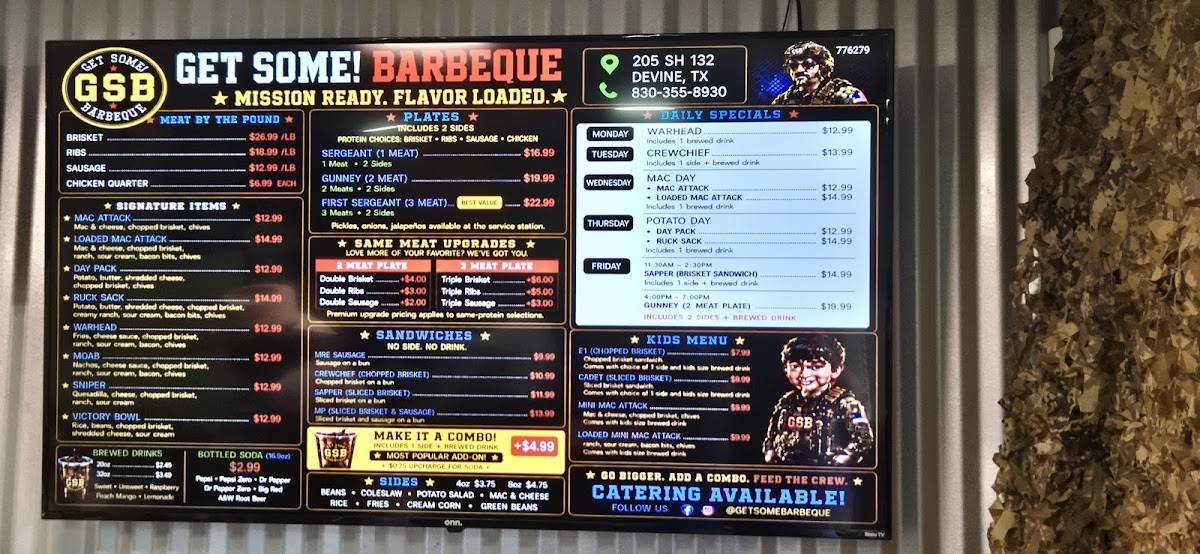Get Some! BarBeQue меню