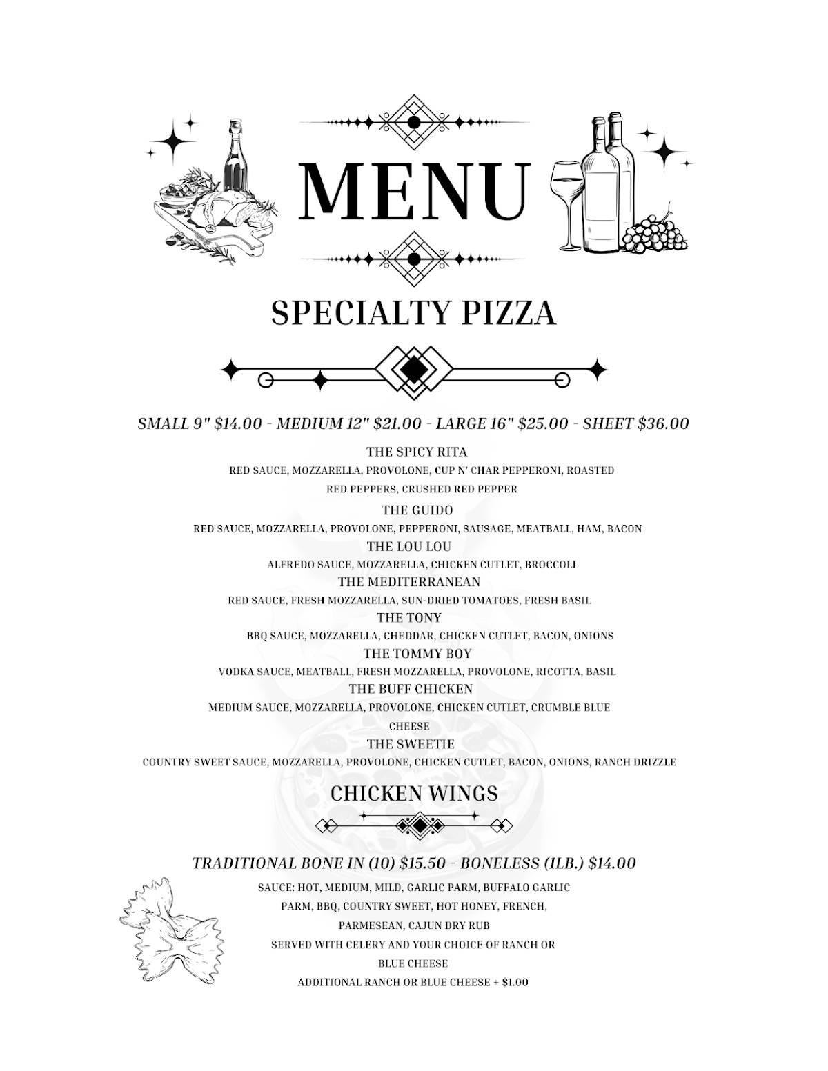Gia's Pizza Kitchen меню