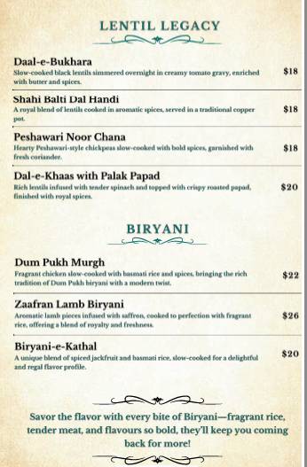 Hichki - Modern Indian Fine Dining меню