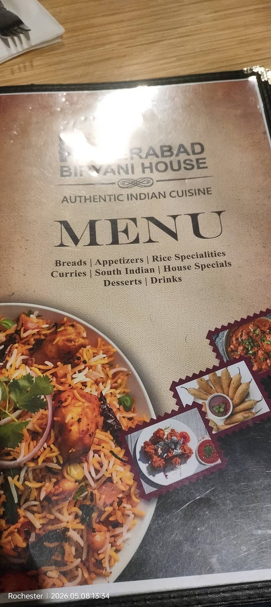 Hyderabad Biryani House Rochester меню