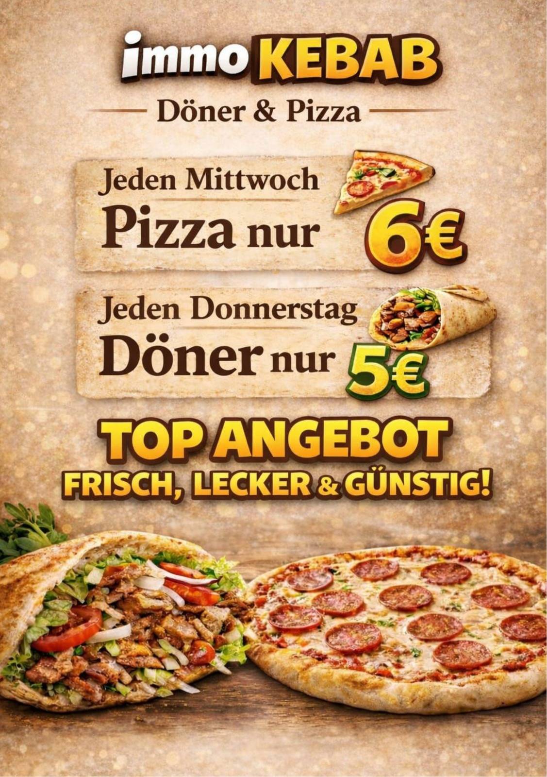 Immo Kebab меню