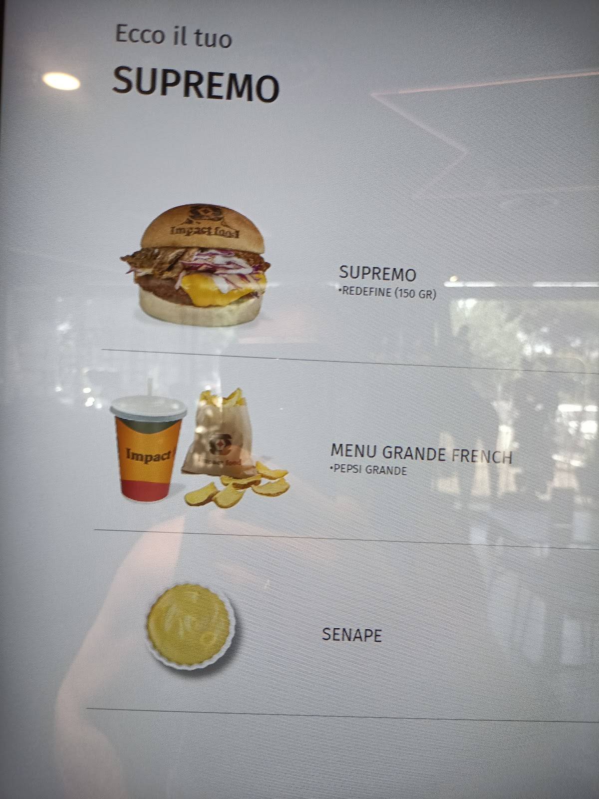 Impact Food меню