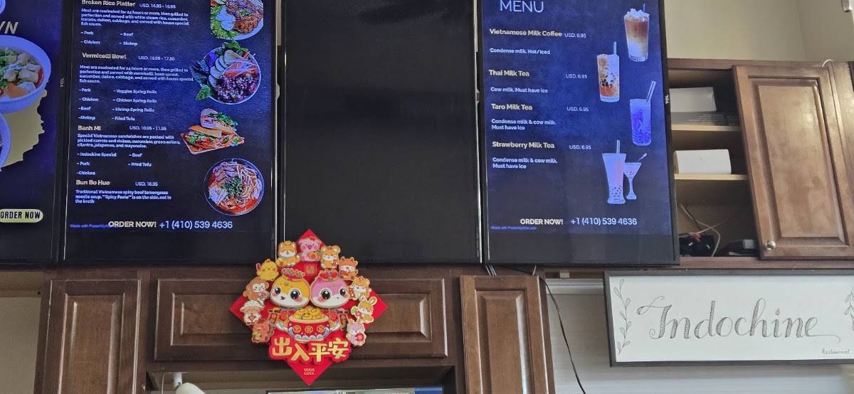 Indochine Vietnamese Restaurant меню