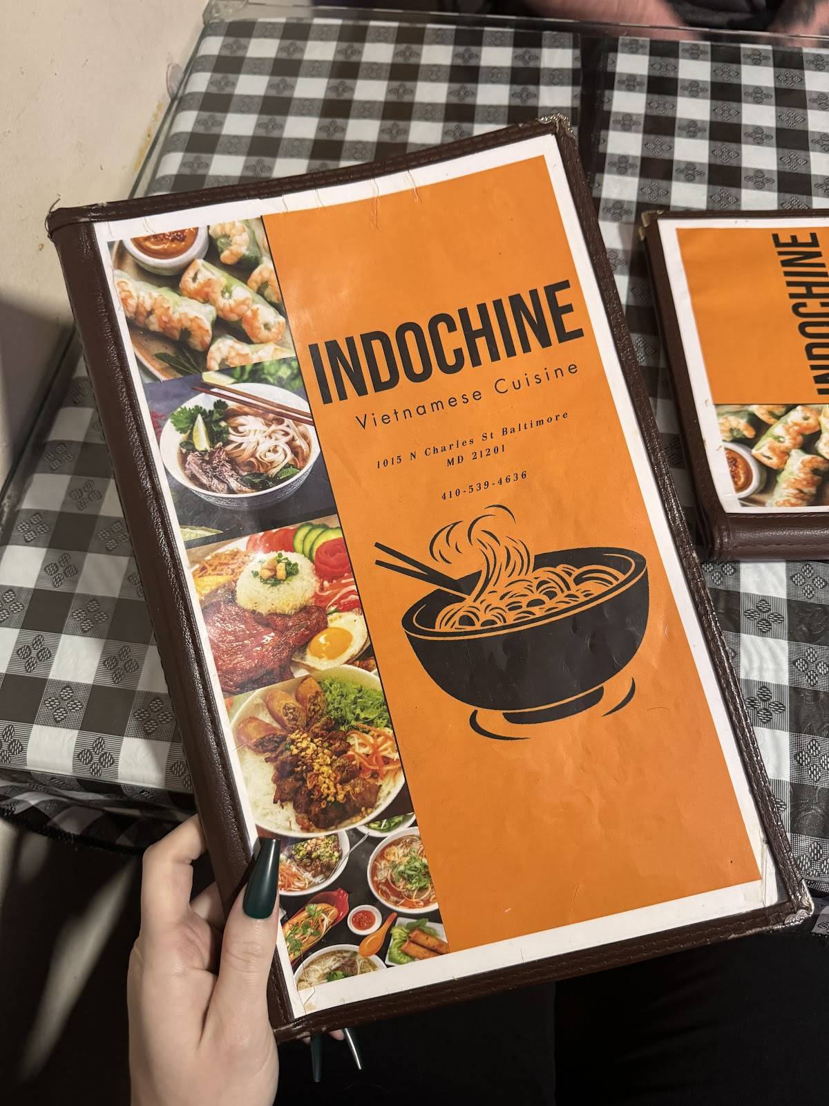 Indochine Vietnamese Restaurant меню