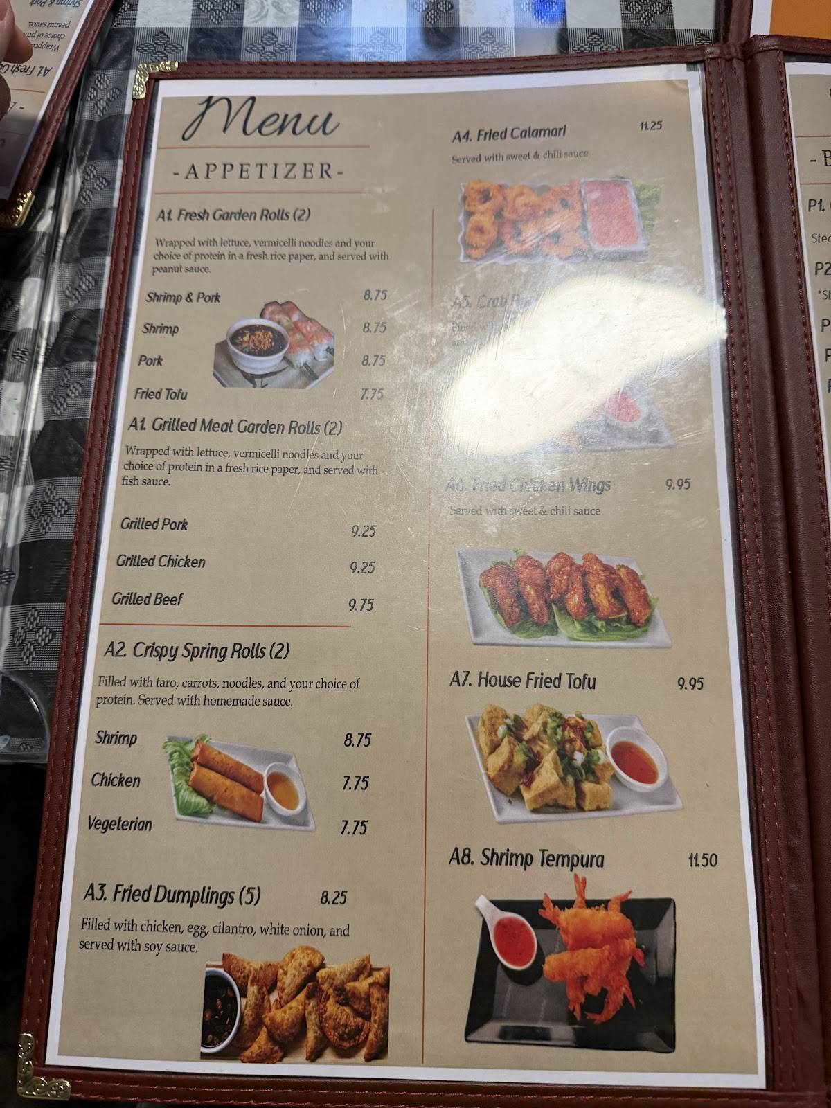 Indochine Vietnamese Restaurant меню