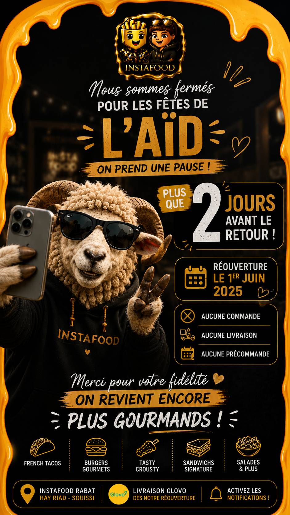Instafood Rabat меню