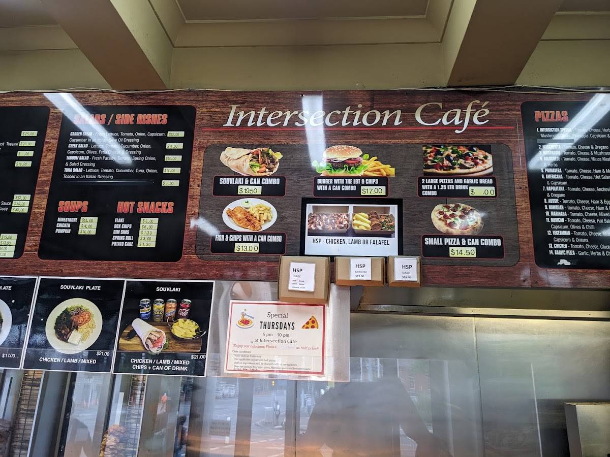 Intersection Cafe меню