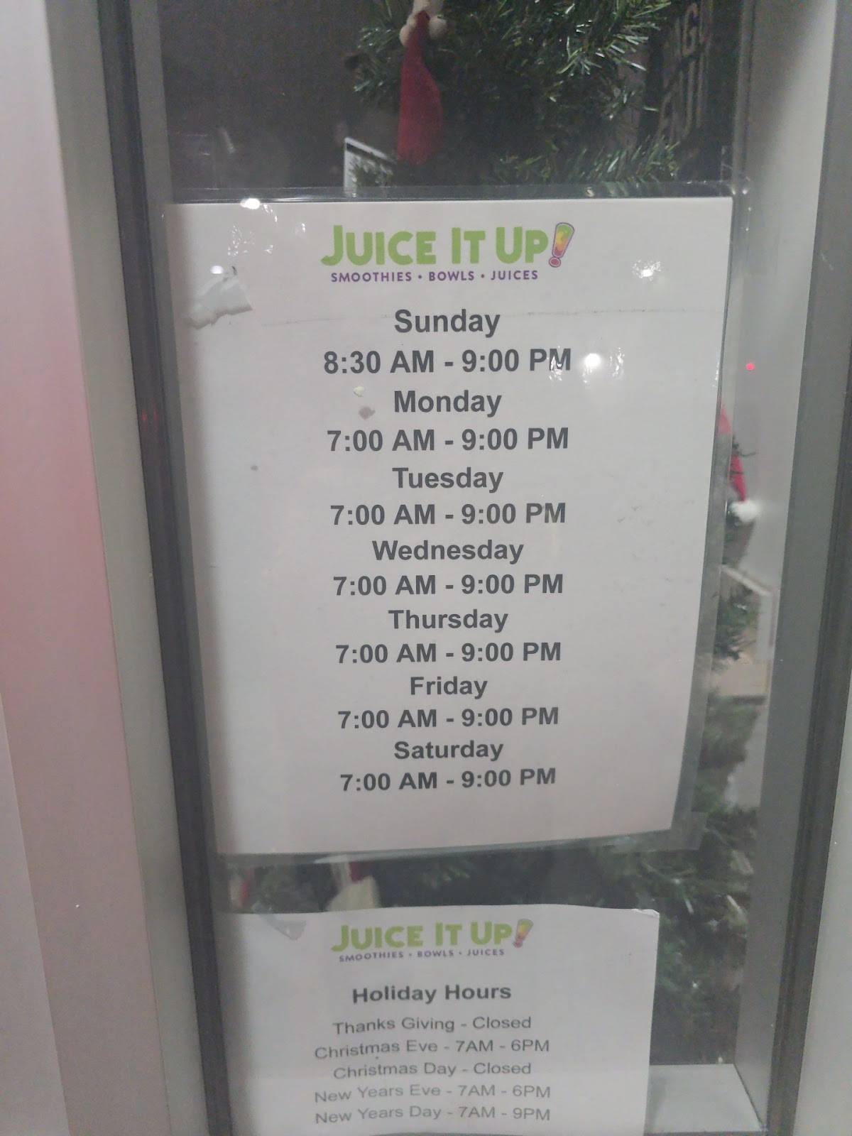 Juice It Up! меню