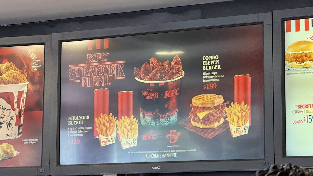 KFC меню