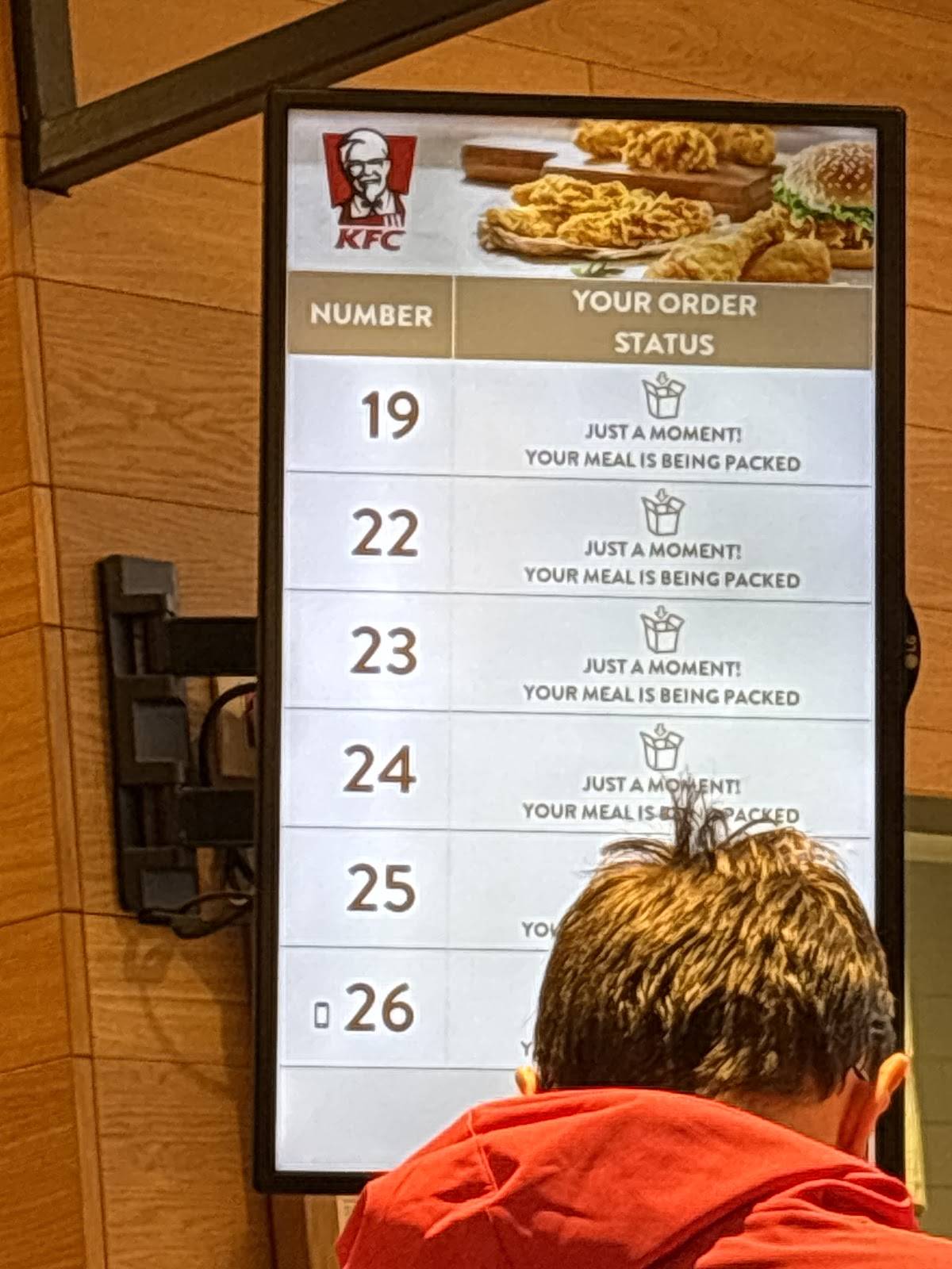 KFC Pécs Tesco DT меню