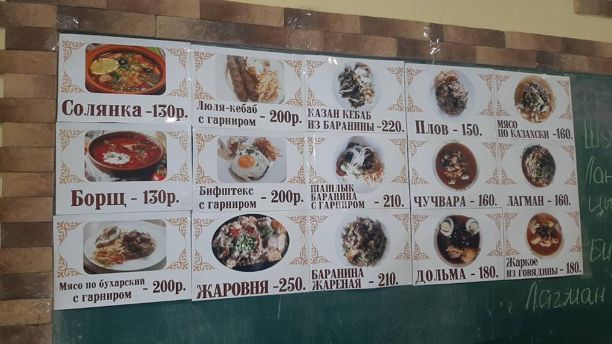 Кафе "Афоня" меню
