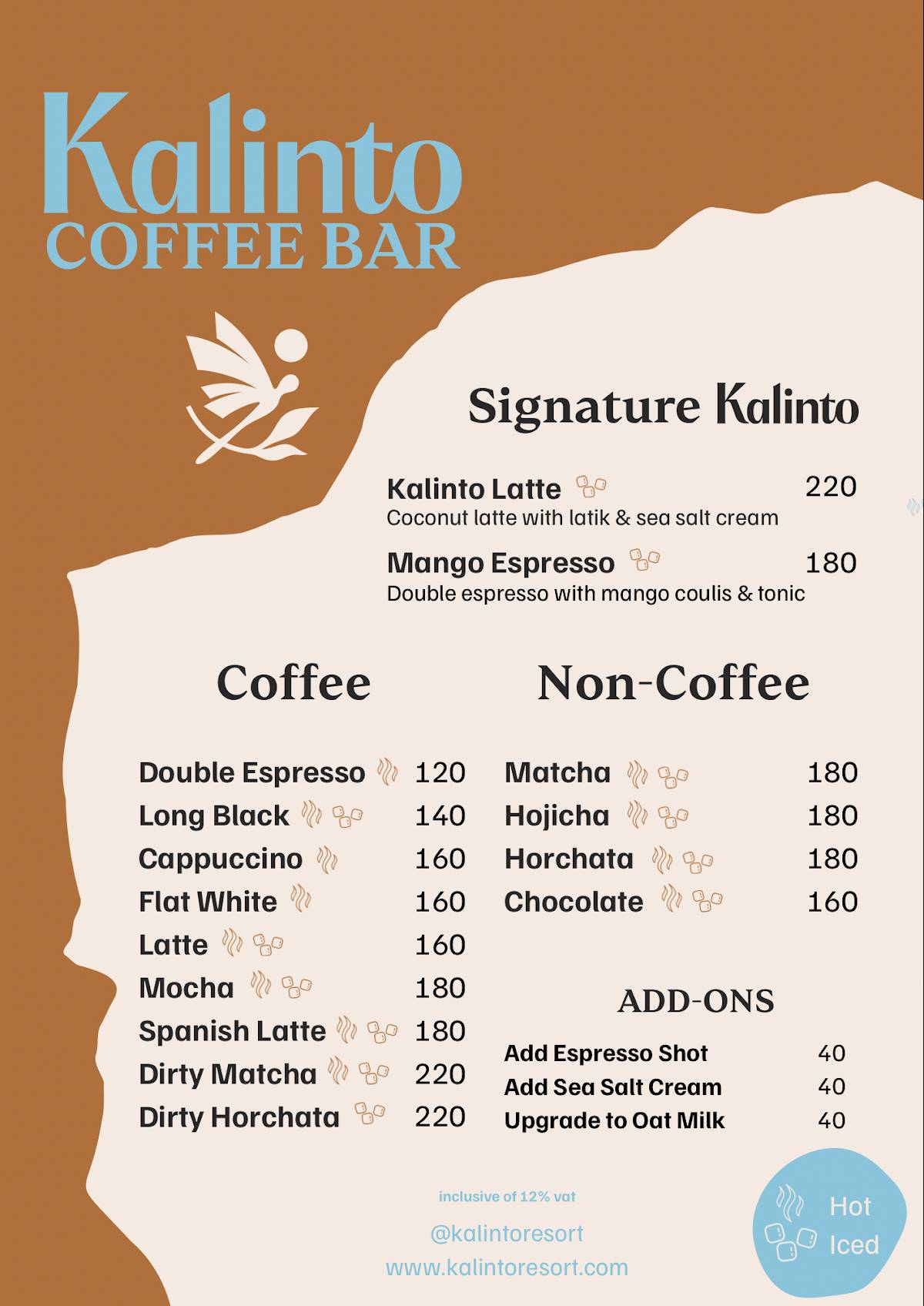 Kalinto Specialty Coffee меню