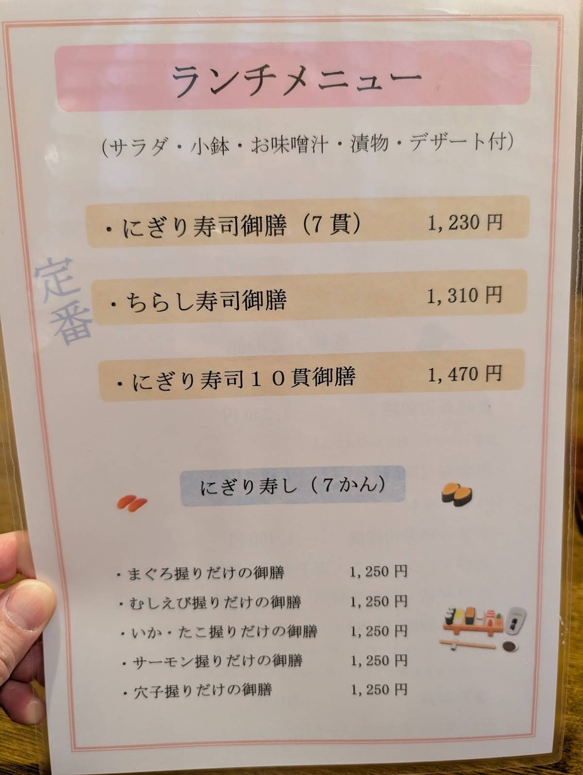 Kin Sushi меню