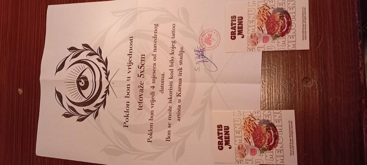 Klub Palach меню