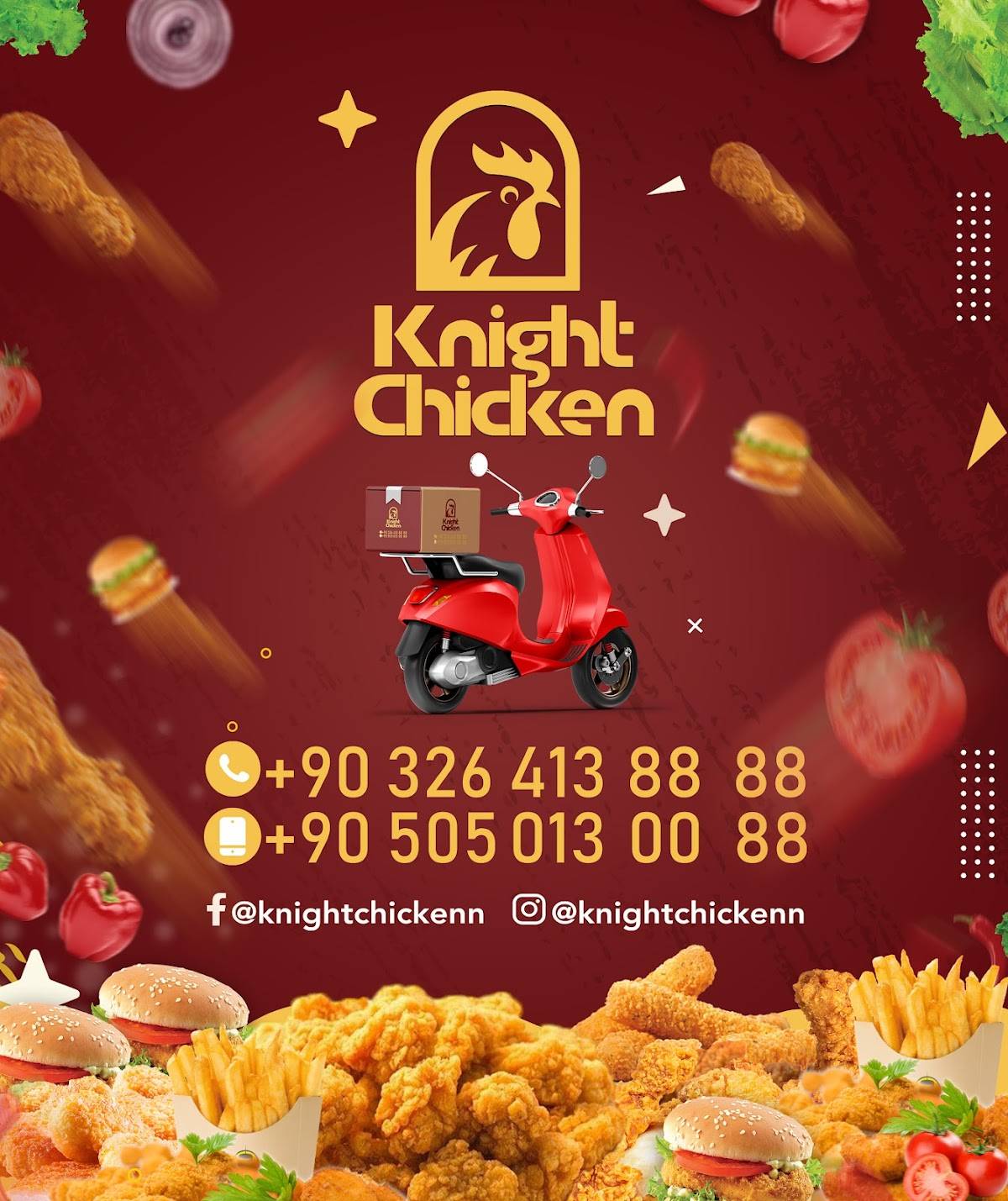 Knight chicken меню