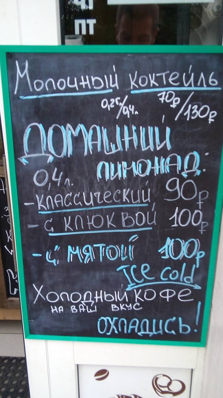 Кофемолка меню
