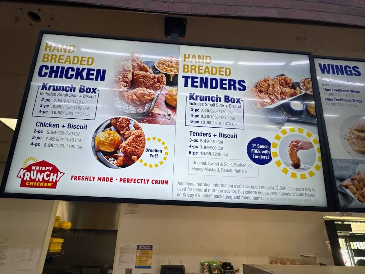 Krispy Krunchy Chicken меню