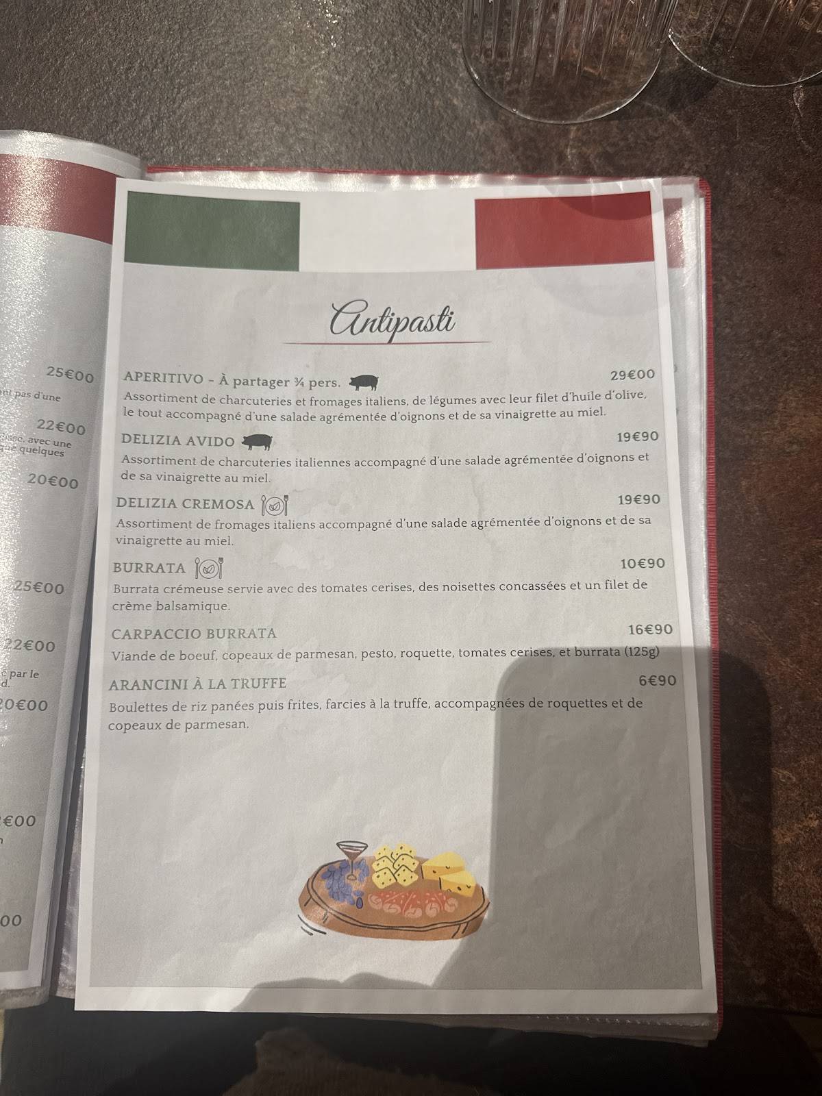 L'Amici меню