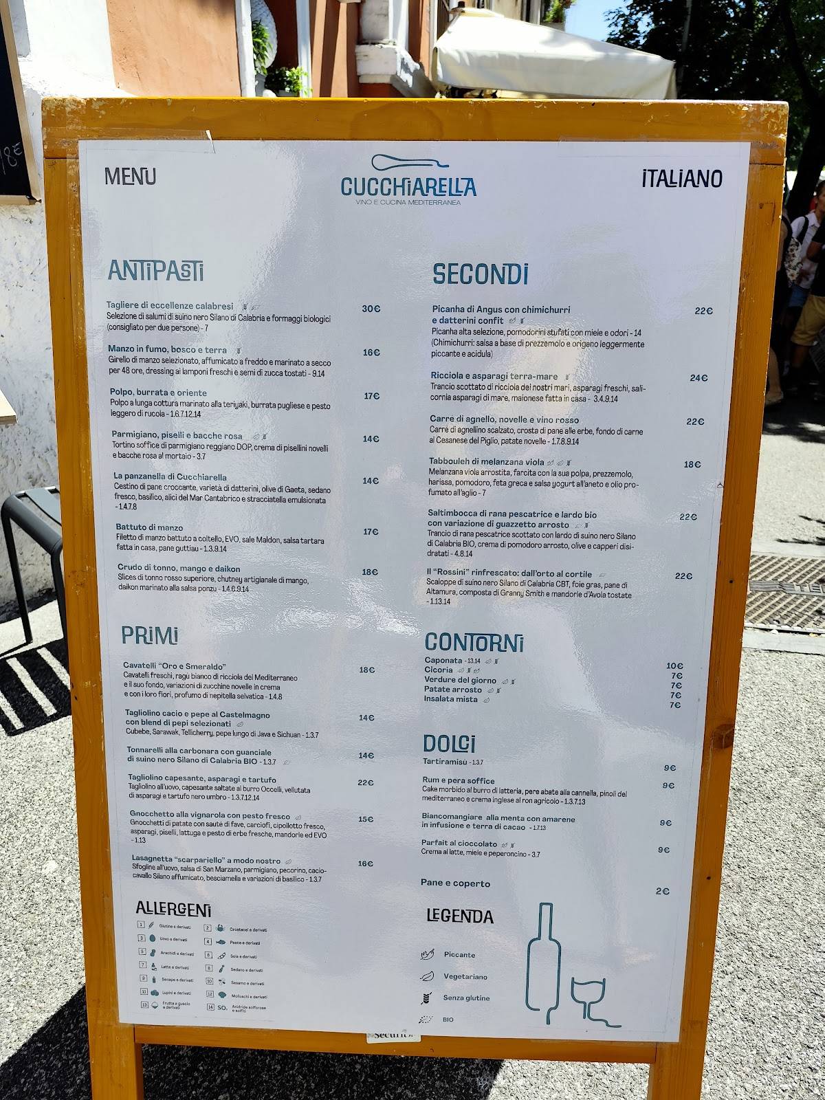 La Cucchiarella Ristorante Cucina Romana e Calabrese a Trastevere меню