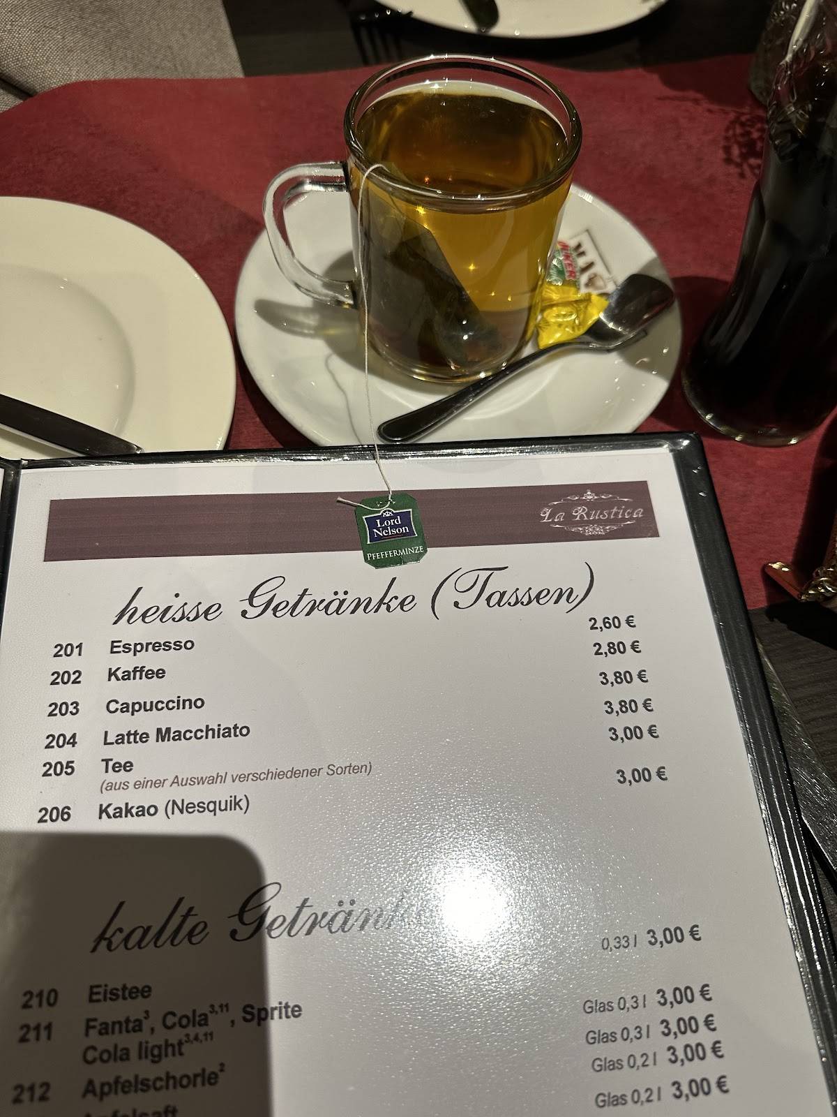 La Rustica - Italienisches Restaurant меню